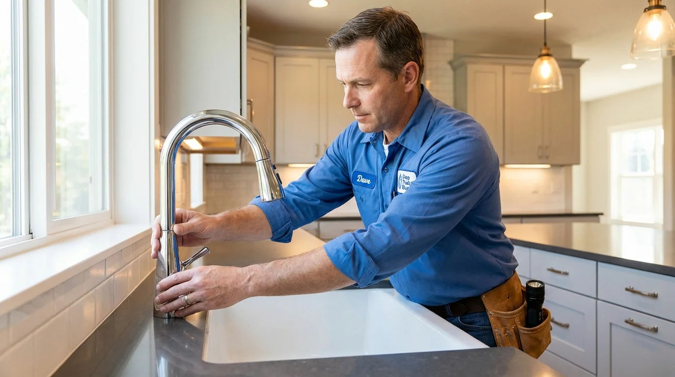 Kitchen faucet installation by Johns Plumbing LLC in Porcupine